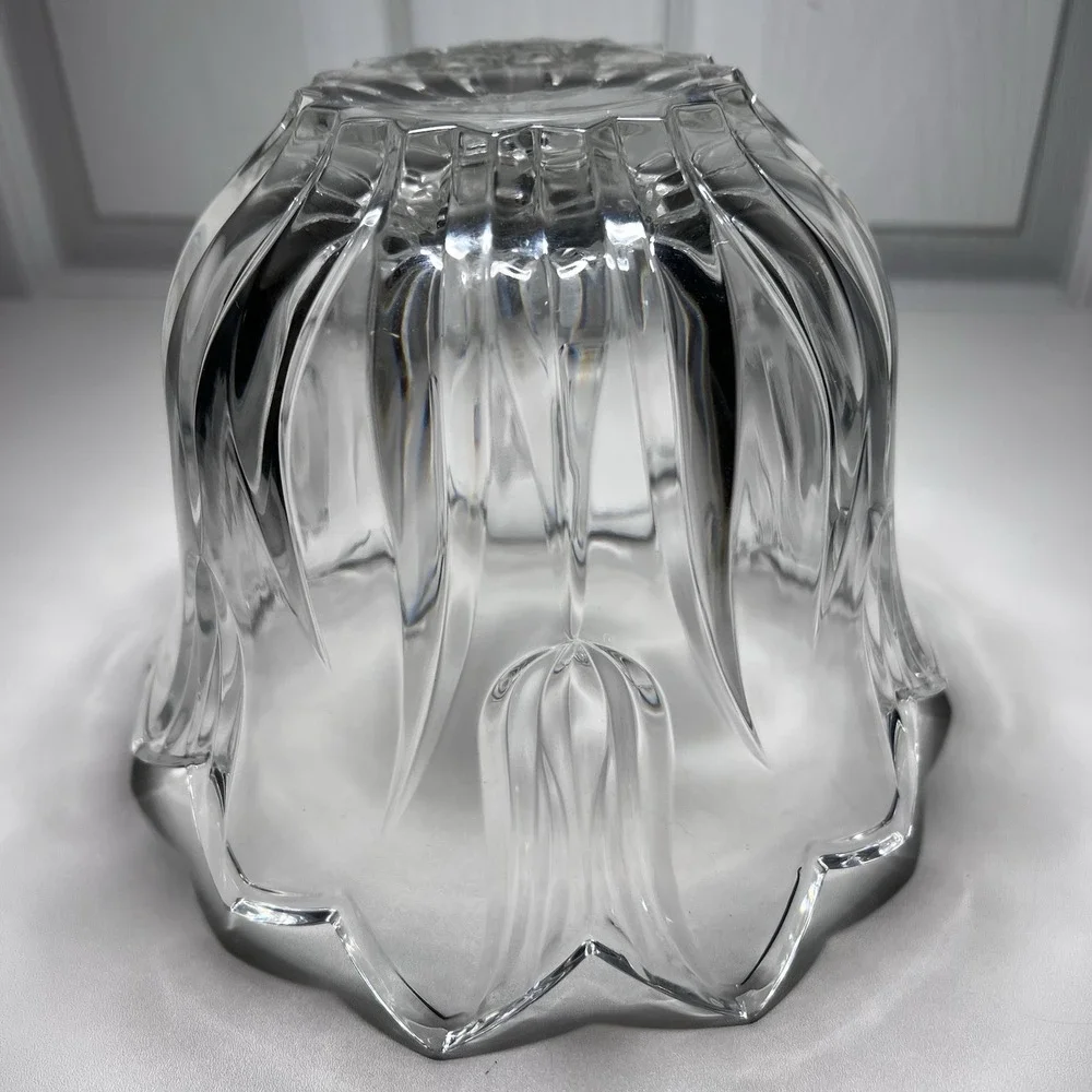 Gorham Lead Crystal Tulip Bowl Clear‎ Glass Elegant Flower Design
